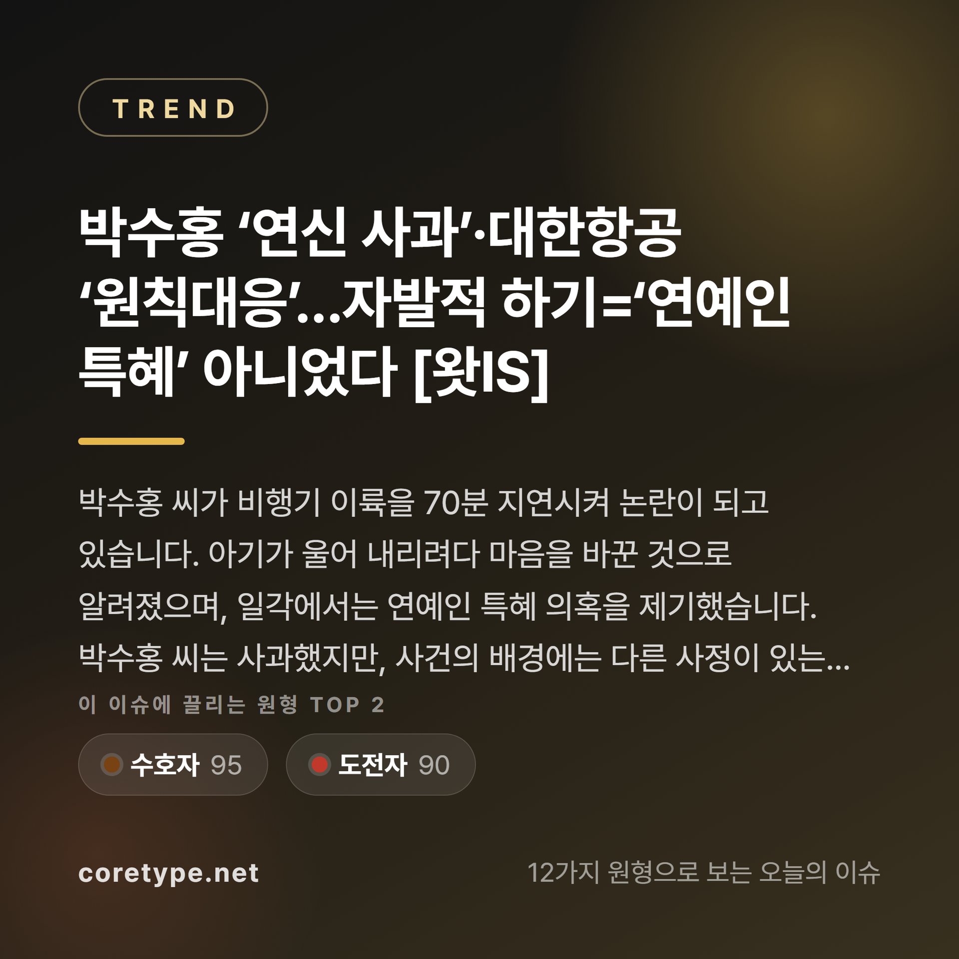 박수홍 ‘연신 사과’·대한항공 ‘원칙대응’…자발적 하기=‘연예인 특혜’ 아니었다 [왓IS]