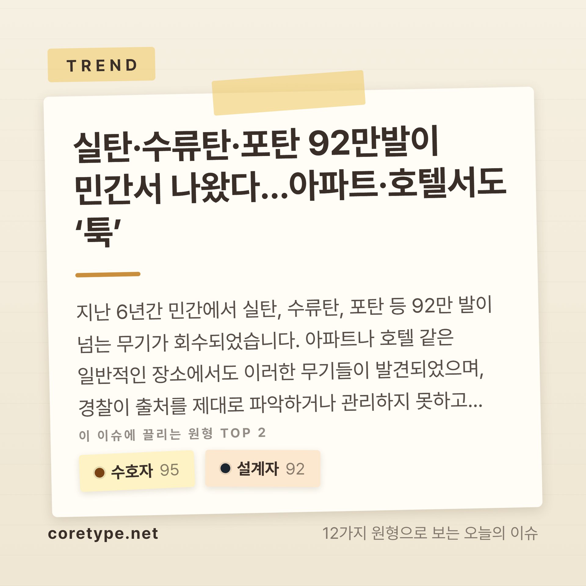 실탄·수류탄·포탄 92만발이 민간서 나왔다…아파트·호텔서도 ‘툭’